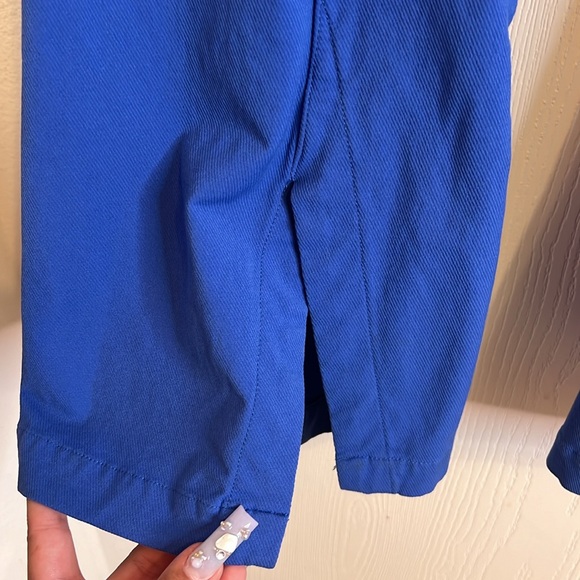 Free People Real Deal Slit Flare Pants Bell Bottom High Waisted Blue. Size XS - Picture 5 of 13